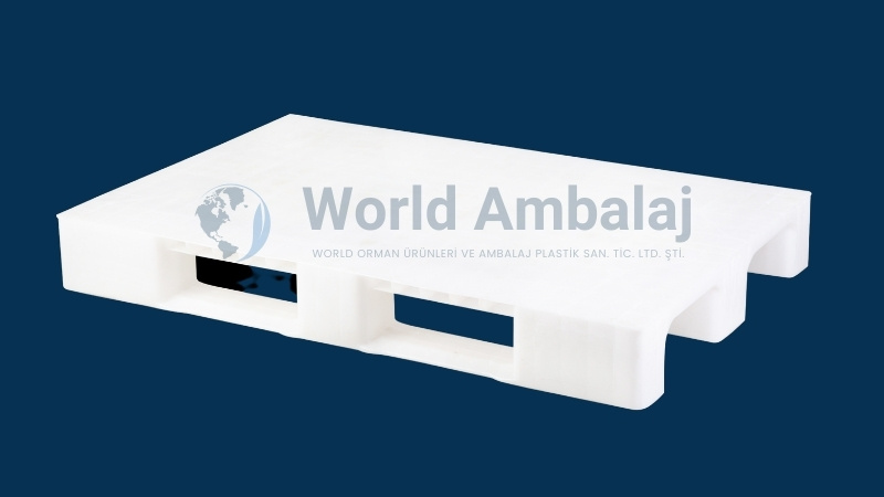 80×130 Beyaz Düz Plastik Palet