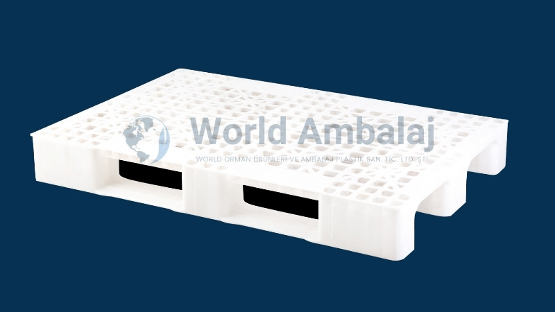 80×120 Beyaz Delikli Plastik Palet