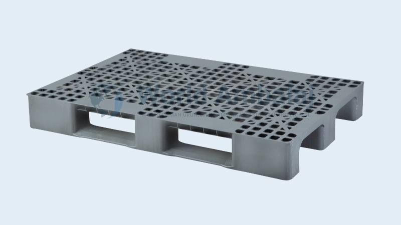 80×120 Gri Delikli Plastik Palet