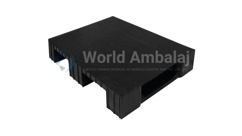 60×80 Gri Düz Plastik Palet